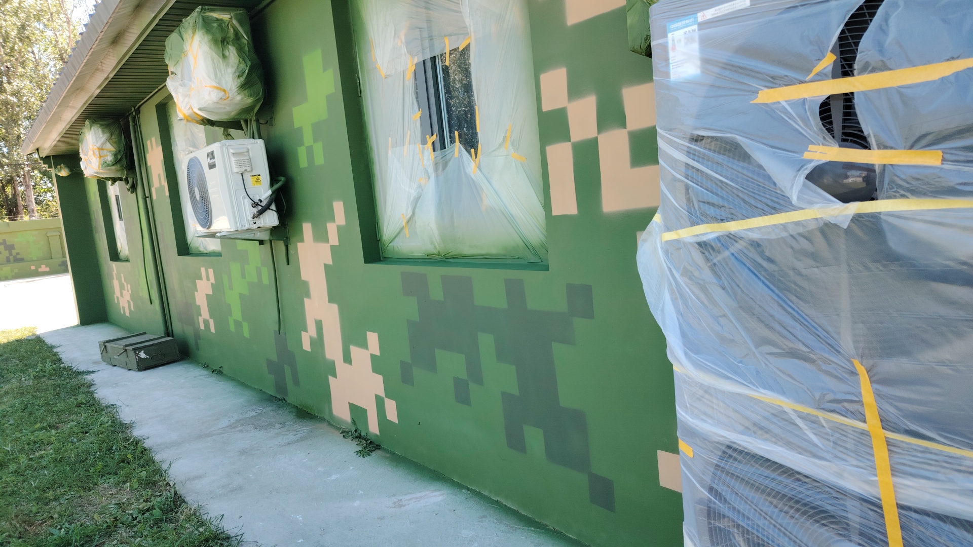 汉中外墙迷彩漆施工多少钱 伪装迷彩漆  